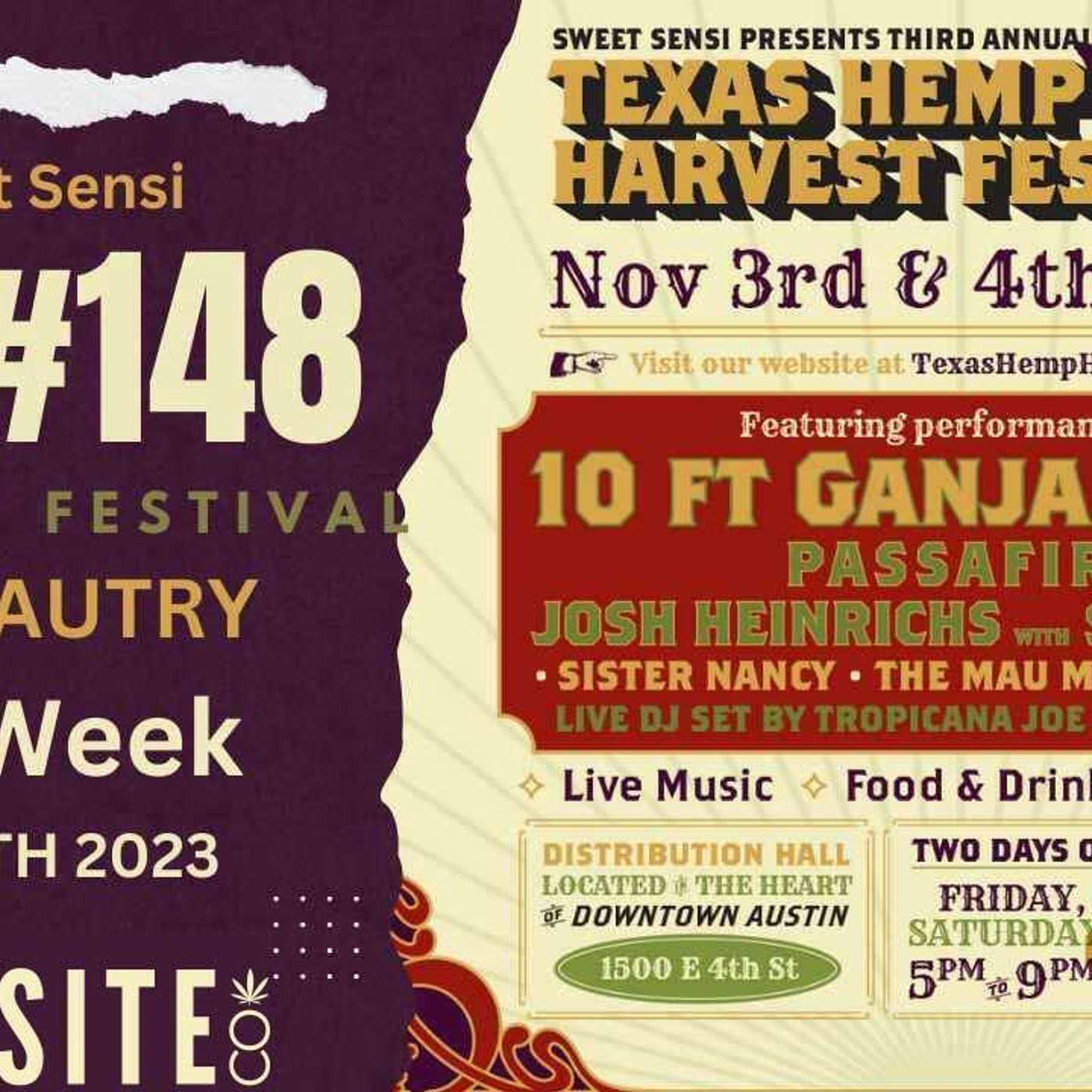 EP. # 148 TX Hemp Harvest Festival & CannaSite episode artwork