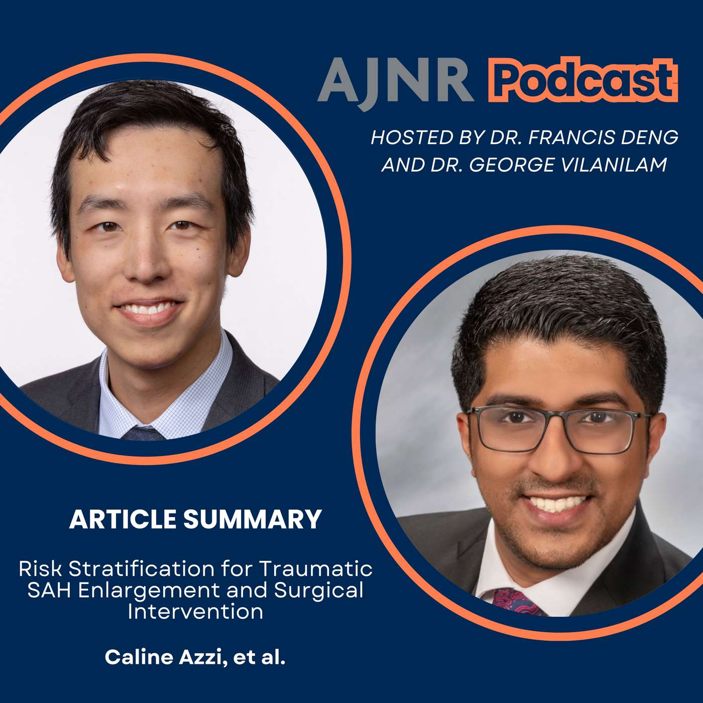 Traumatic SAH Risk Stratification