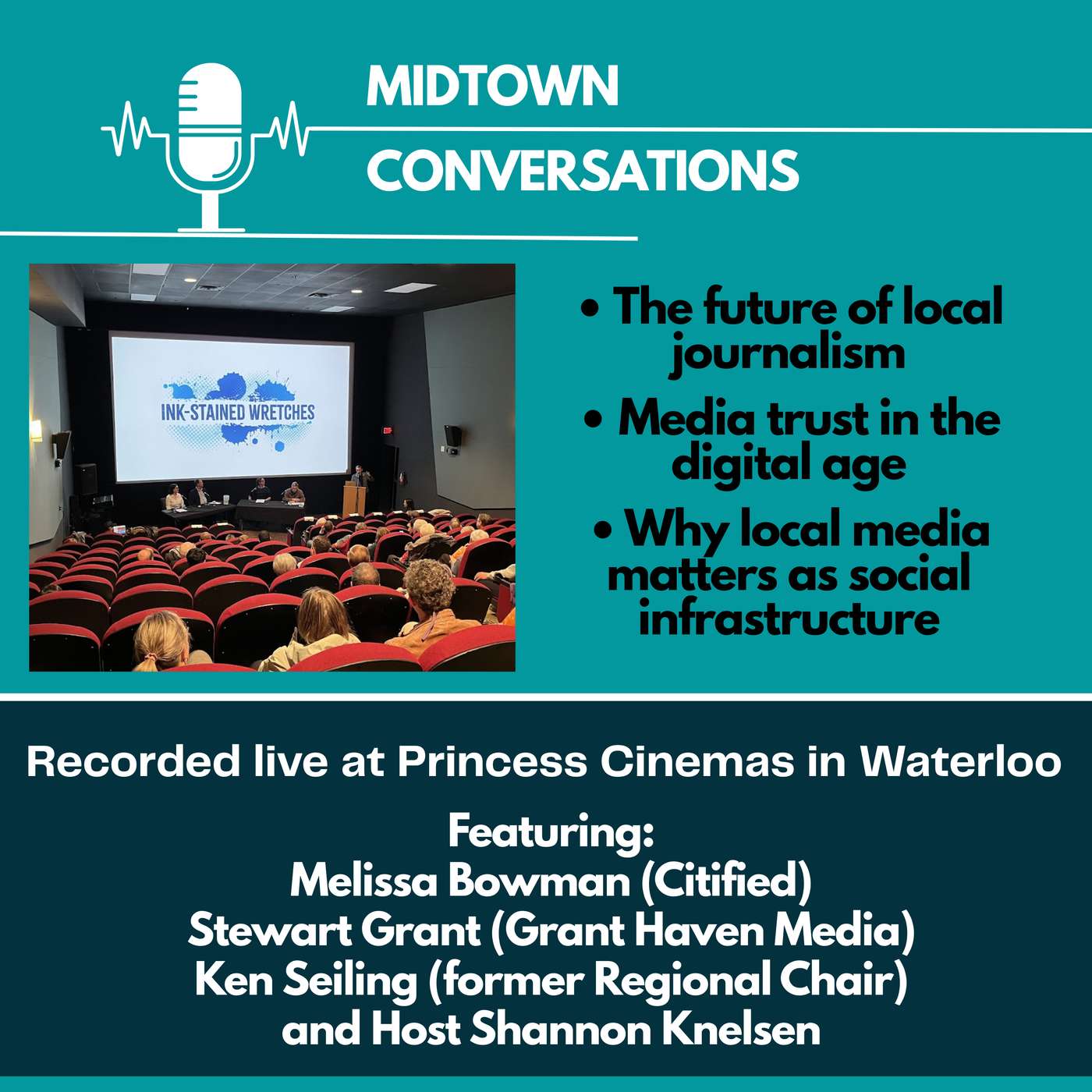 Melissa Bowman, Stewart Grant, and Ken Seiling discuss Local Media as Social Infrastructure episode artwork