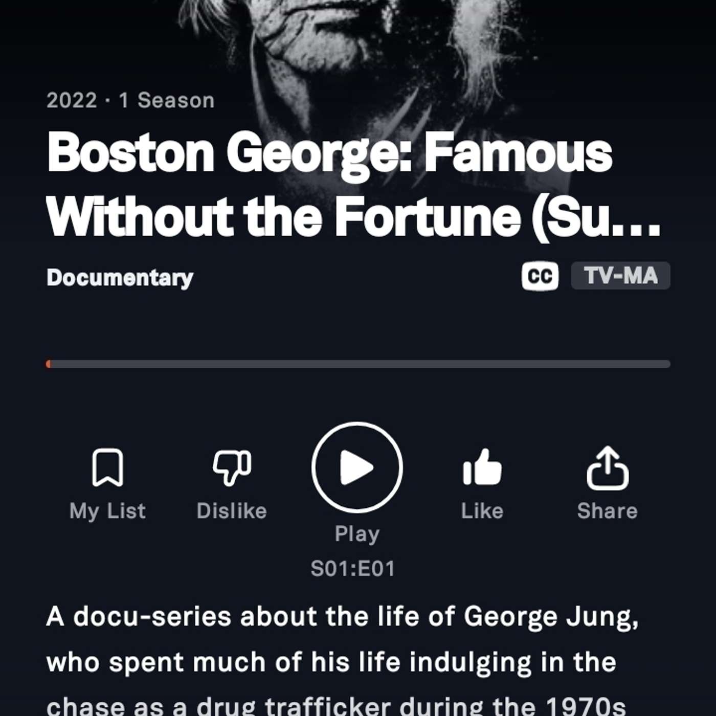 George Jung Documentary Without The Fortune episode artwork