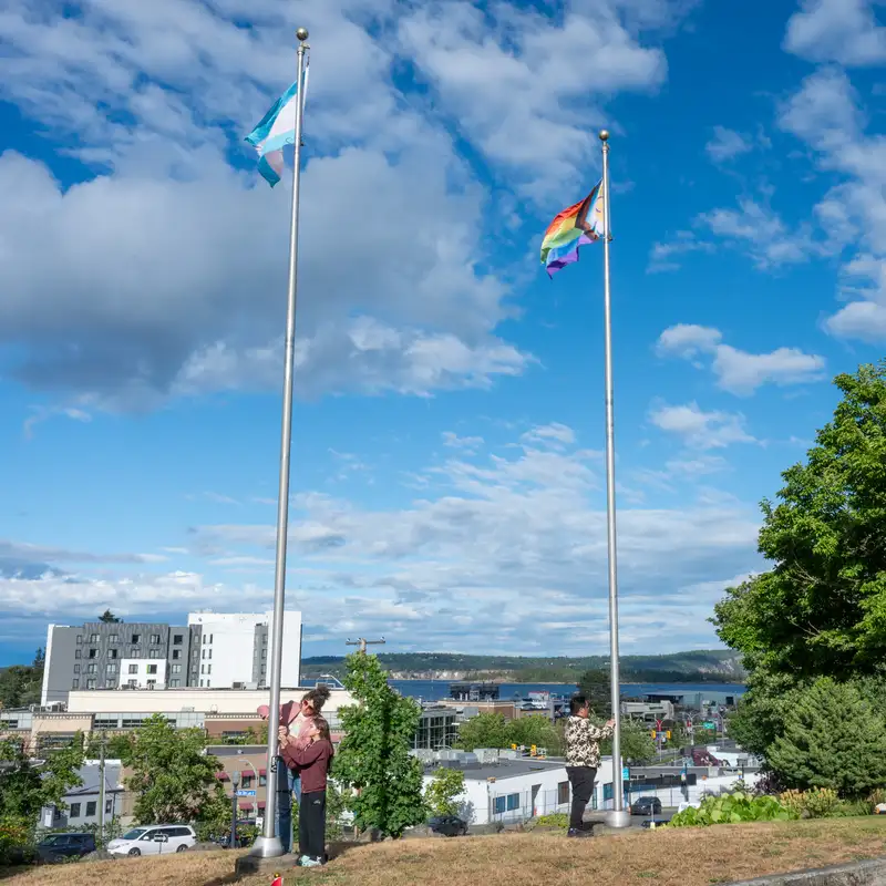 Flag raising marks 30 years of Pride in Nanaimo 