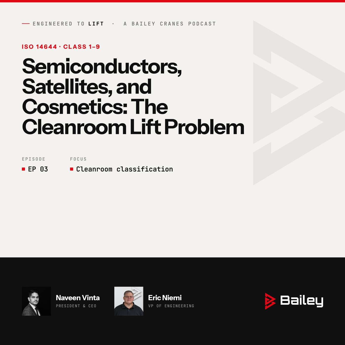 Semiconductors, Satellites, and Cosmetics: The Cleanroom Lift Problem episode artwork