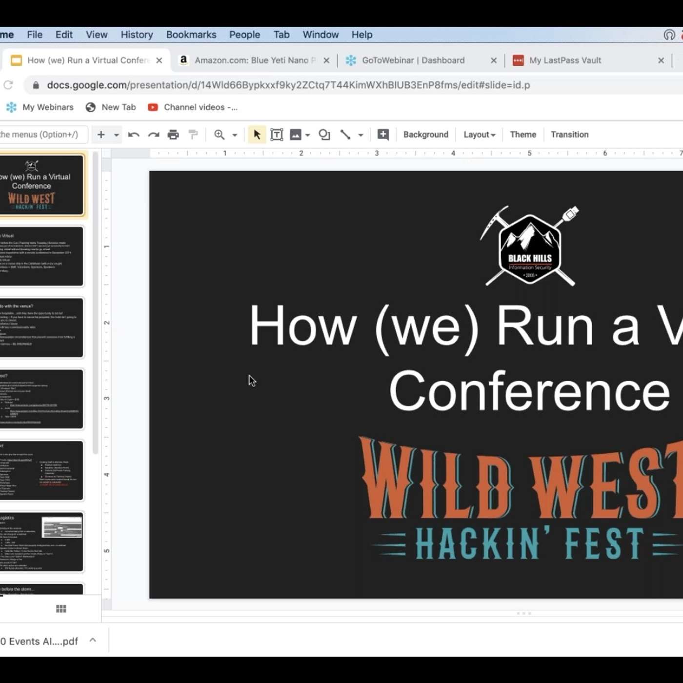 Webcast: How (we) Run a Virtual Conference and How You Can, Too