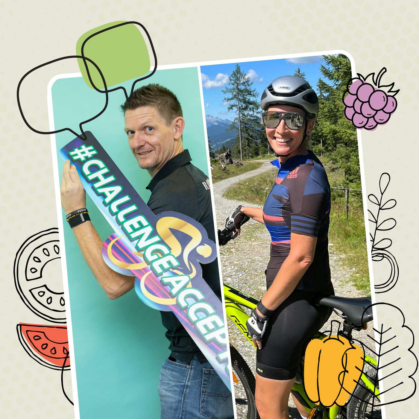 Cycling is a team sport, with Emilie Mikulla and Stewart Howison