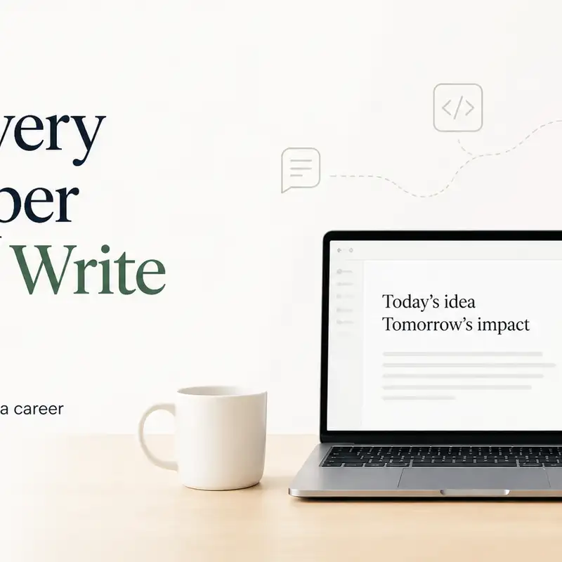 Writing Tech Brief By HackerNoon | How Writing Helps Developers Think ClearlyGoodpodsAnghamiTuneInSoundCloudRSS Feed