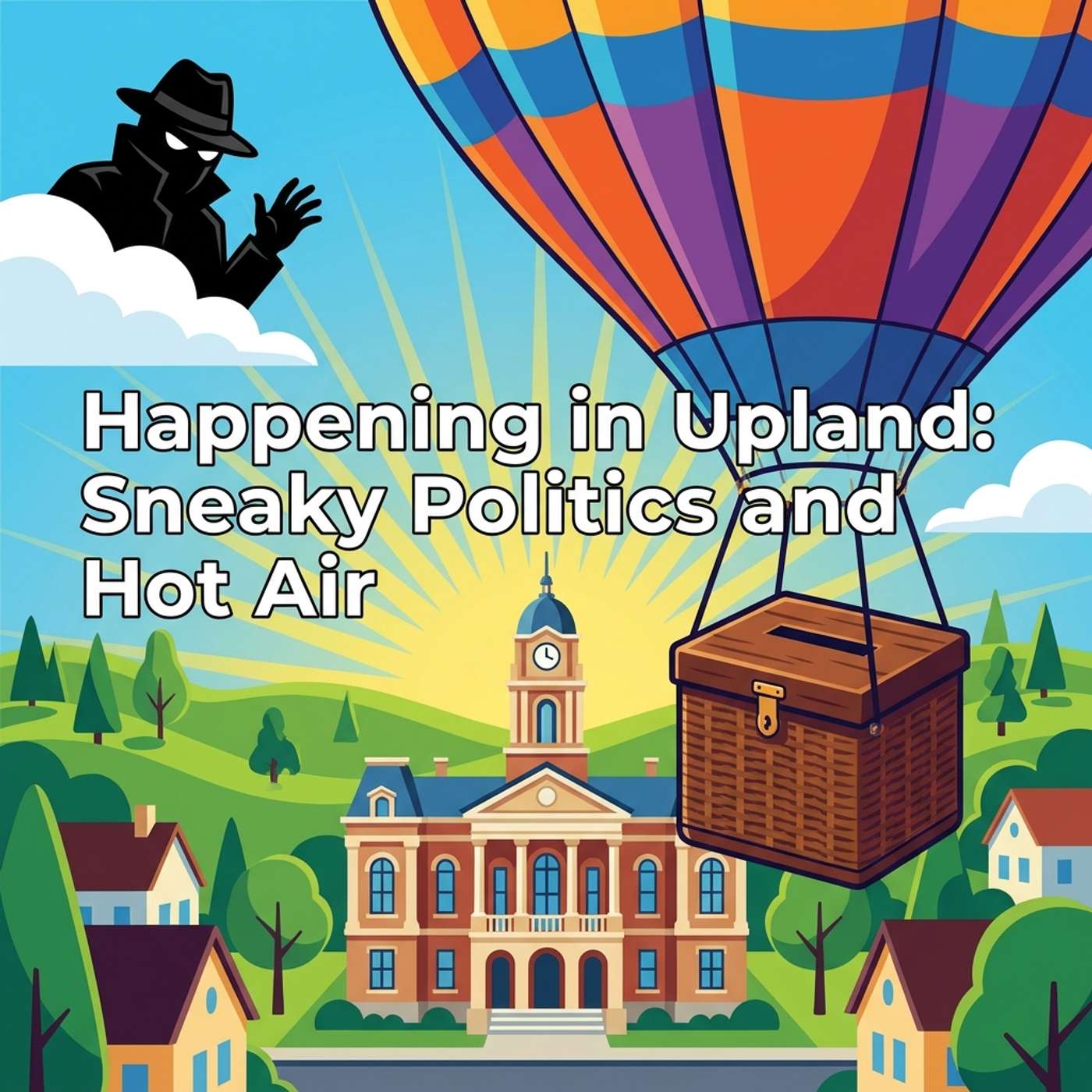 Happening in Upland: Sneaky Politics and Hot Air episode artwork