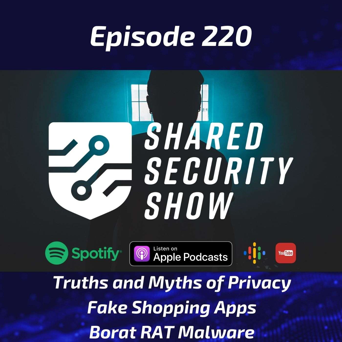 Truths and Myths of Privacy, Fake Shopping Apps, Borat RAT Malware episode artwork