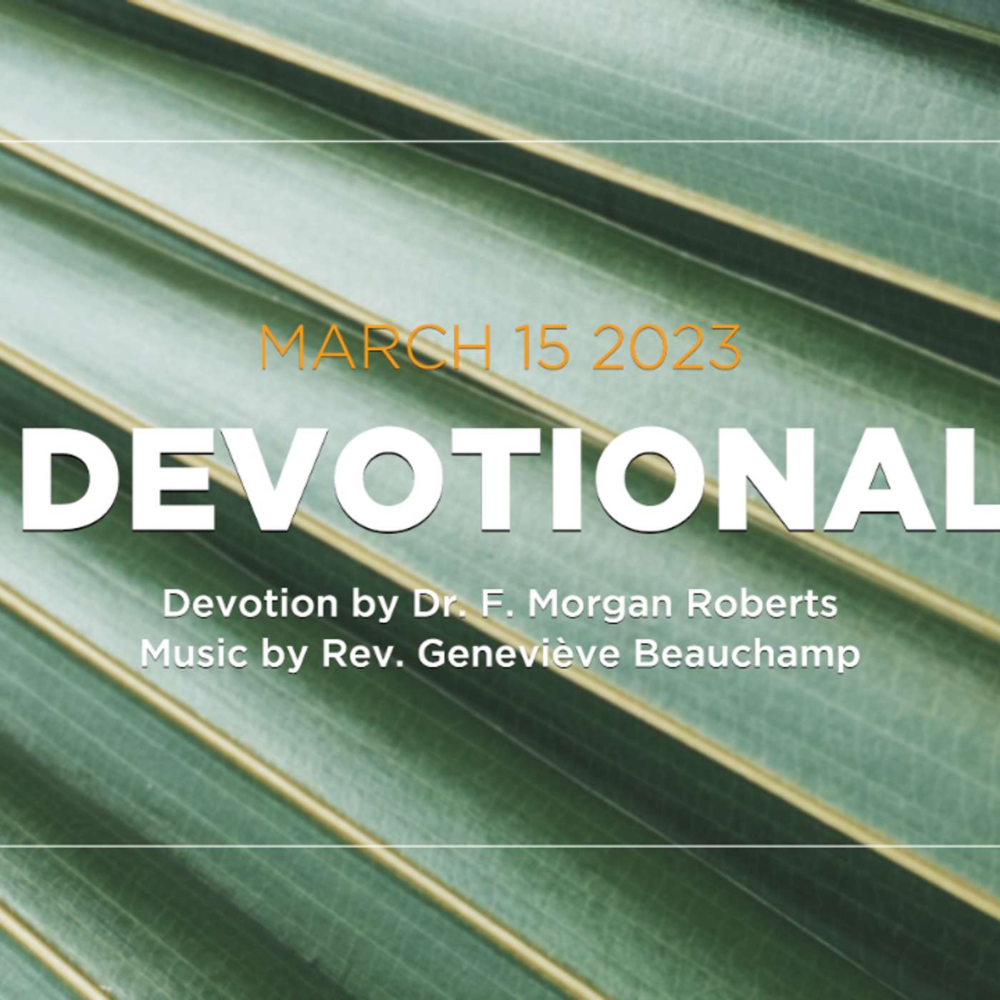 Devotion for March 15, 2023 with Dr. F. Morgan Roberts episode artwork