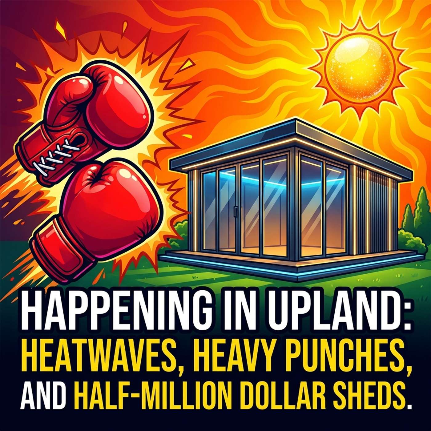 Happening in Upland: Heatwaves, Heavy Punches, and Half-Million Dollar Sheds episode artwork