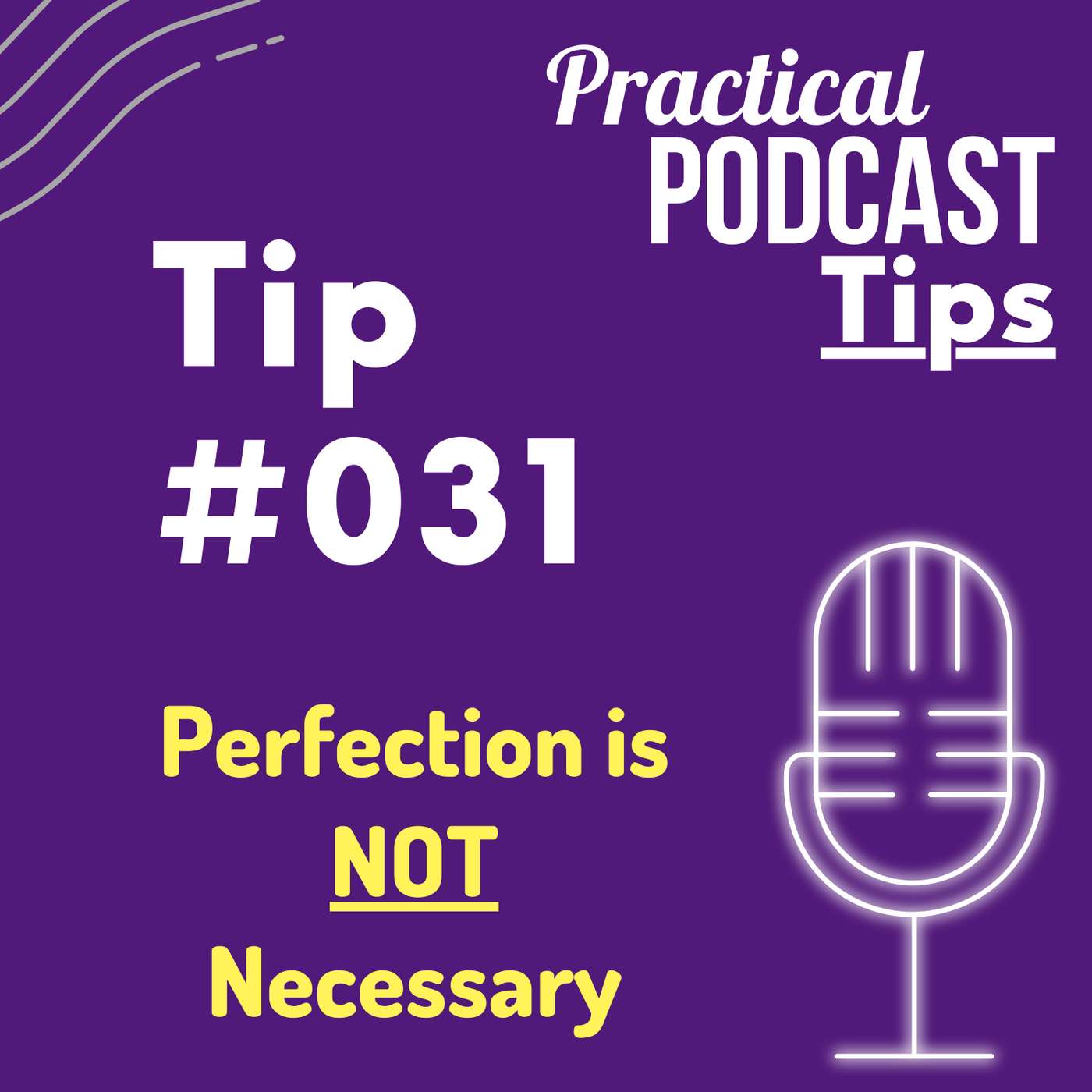 Perfection is NOT Necessary Perfection is NOT Necessary