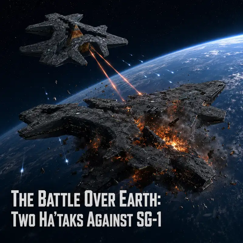 The Battle Over Earth: Two Ha’taks Against SG-1