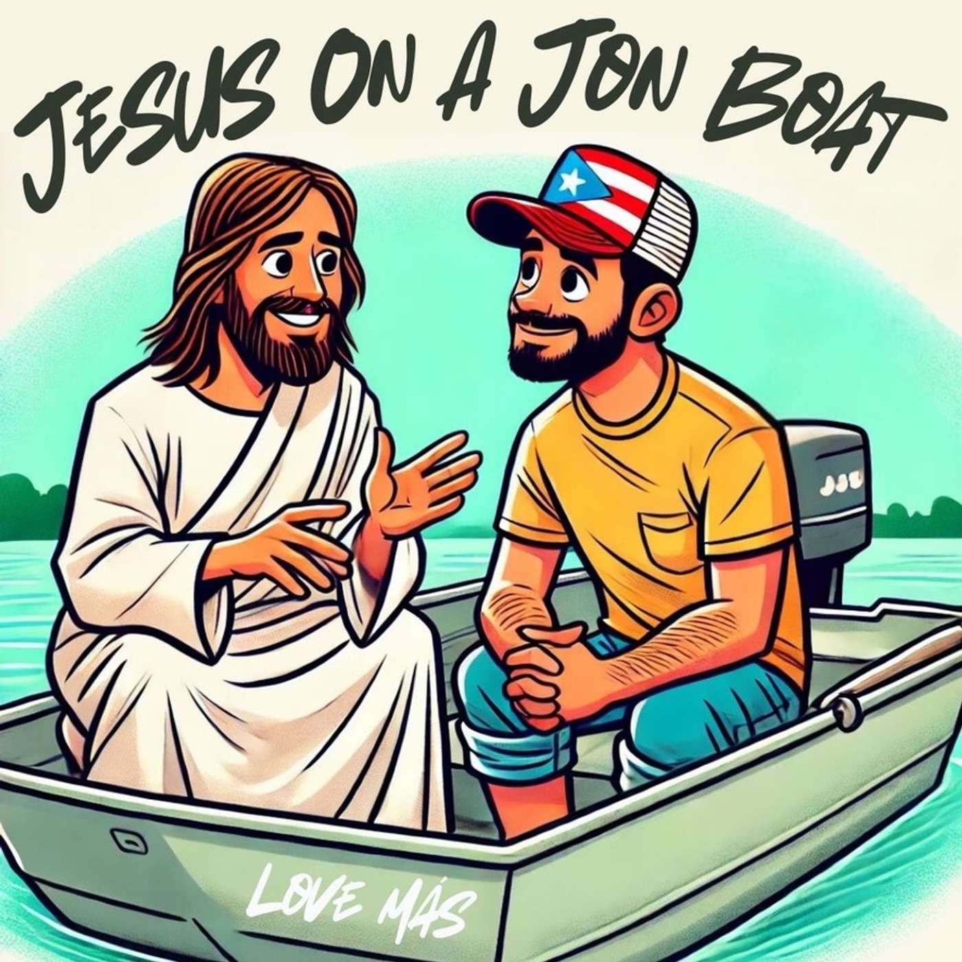 Jesus On A Jon Boat