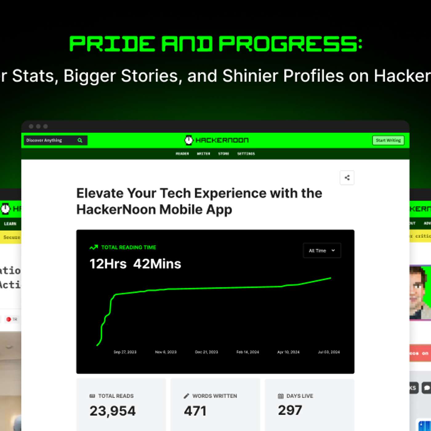 Pride and Progress: Enhanced Stats, Improved Story Navigation, and Shinier Profiles on HackerNoon Pride and Progress: Enhanced Stats, Improved Story Navigation, and Shinier Profiles on HackerNoon