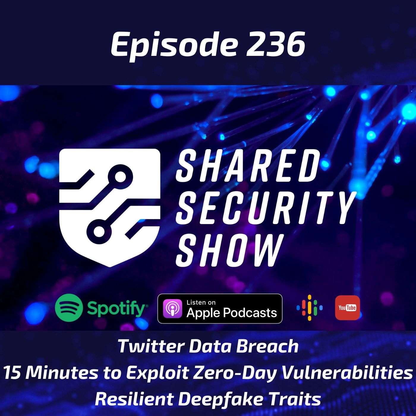 Twitter Data Breach, 15 Minutes to Exploit Zero-Day Vulnerabilities, Resilient Deepfake Traits episode artwork