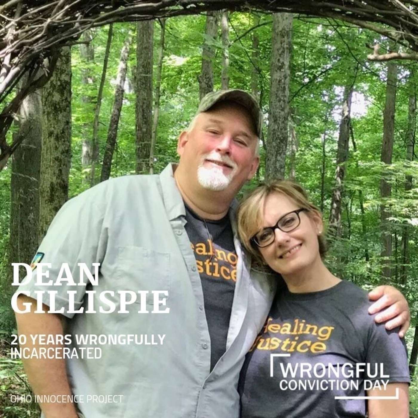 Ohio Exoneree Dean Gillispie and his partner Pam Sidley Ohio Exoneree Dean Gillispie and his partner Pam Sidley