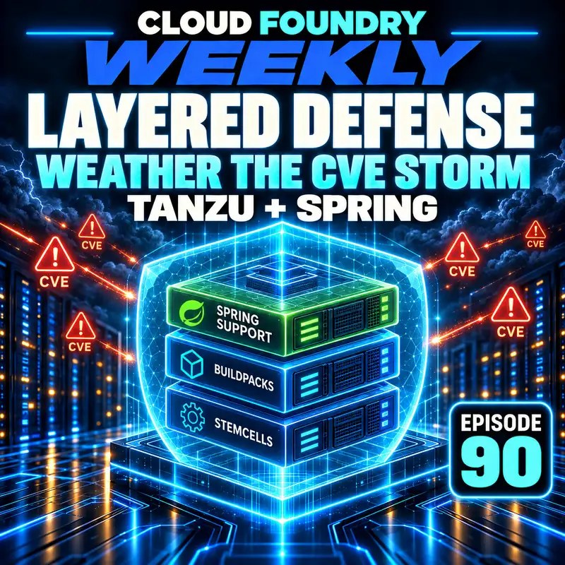 Layered Defense: Weather the CVE Storm with Tanzu + Spring | CF Weekly 90