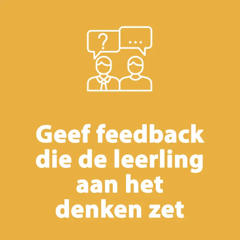 S1 | #12 - Geef feedback die leerlingen aan het denken zet
