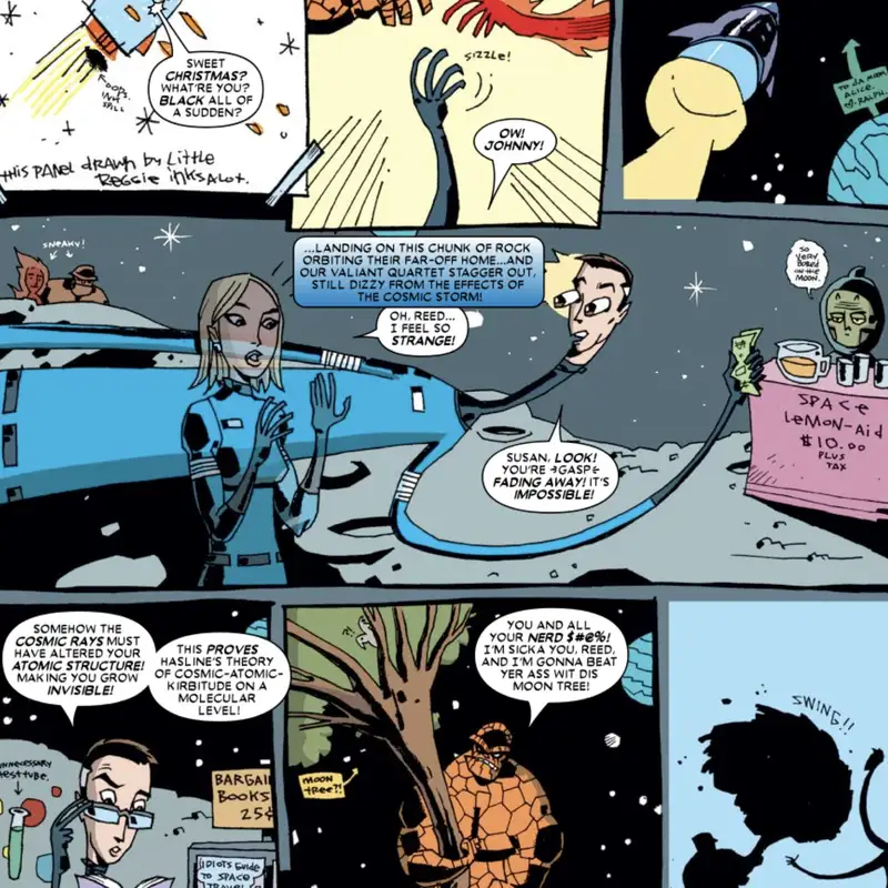 What if the Fantastic Four had made it to the moon (and other retold origins, including Full Circle by Alex Ross)?