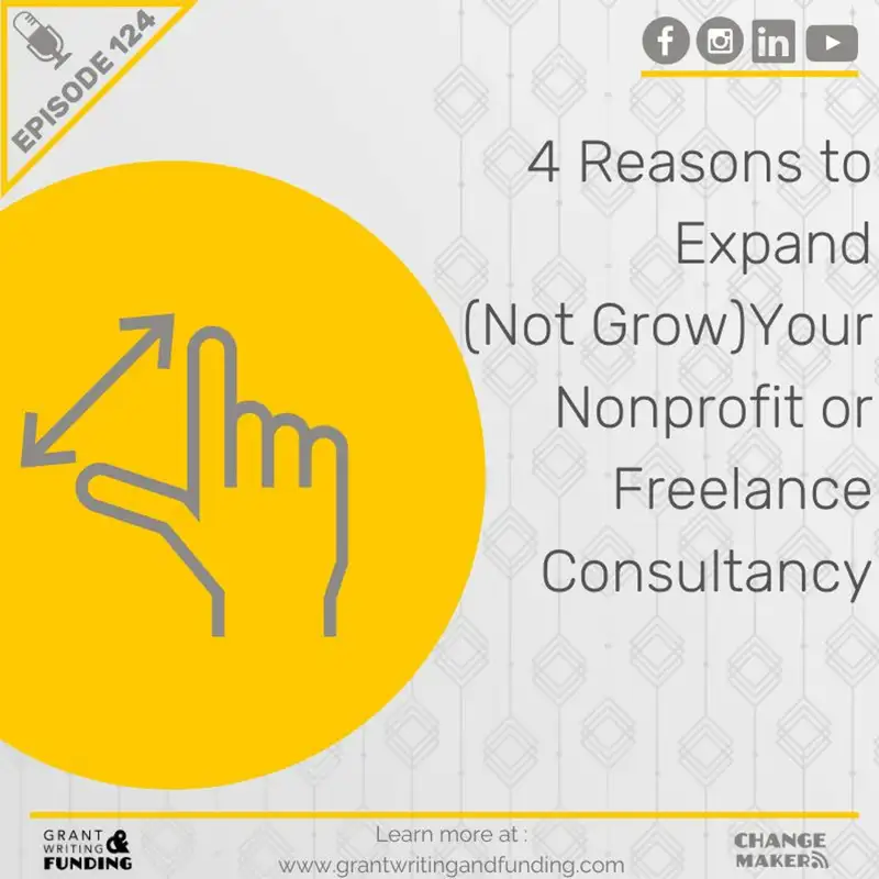 124: 4 Reasons to Expand (Not Grow) Your Nonprofit or Freelance Consultancy