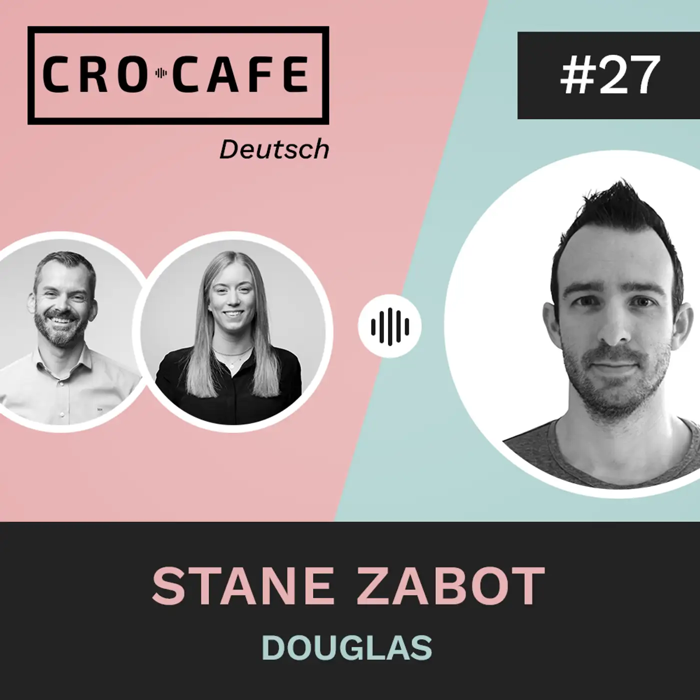 Cover art for episode: Testing-Kultur und Personalisierung bei Douglas mit Stane Zabot - CRO.CAFE podcast