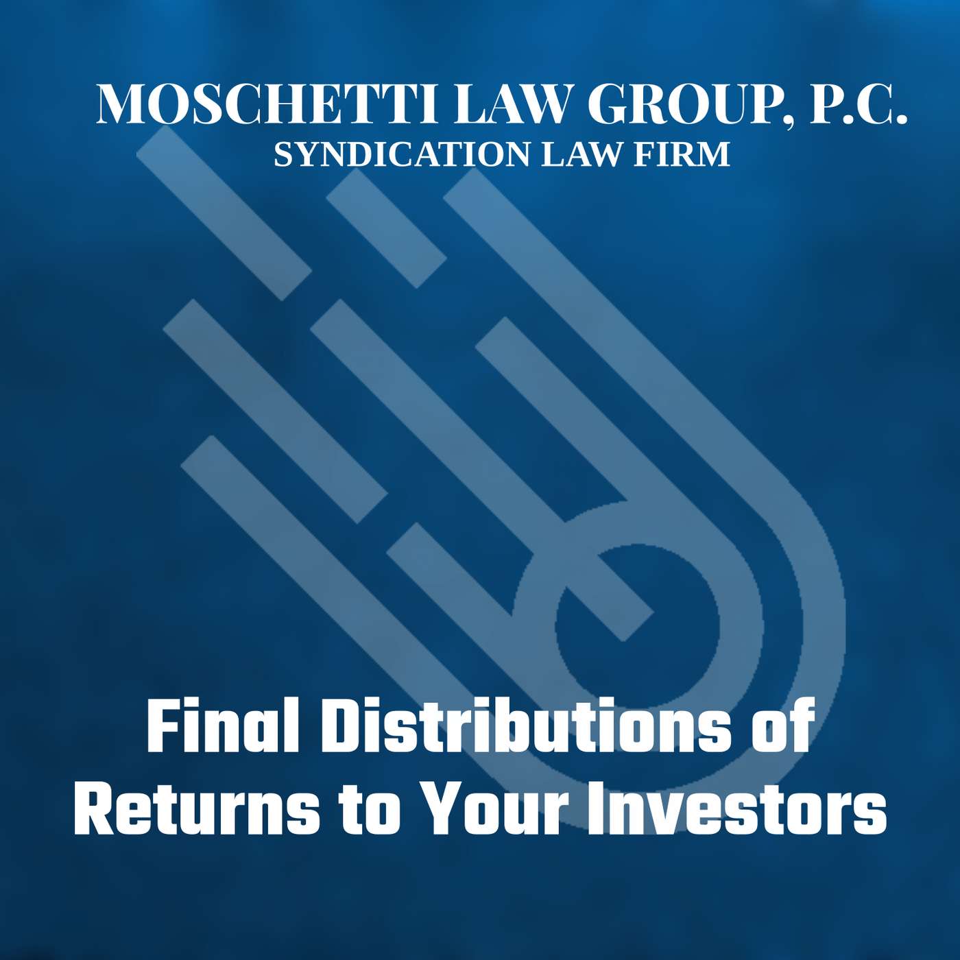 Syndication Law & The Private Placement Memorandum Attorney