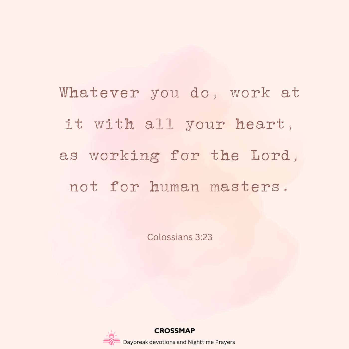 Purpose: Not What We Do But How We Do It - A Nighttime Prayer