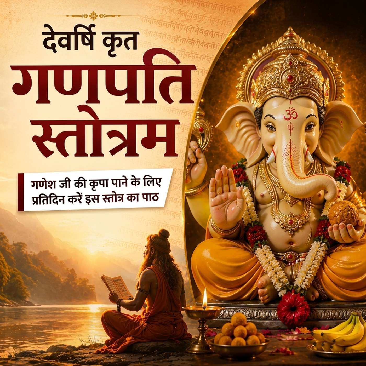देवर्षि कृत गणपति स्तोत्रम् 🙏 | जानिए गणपति की दिव्य महिमा episode artwork