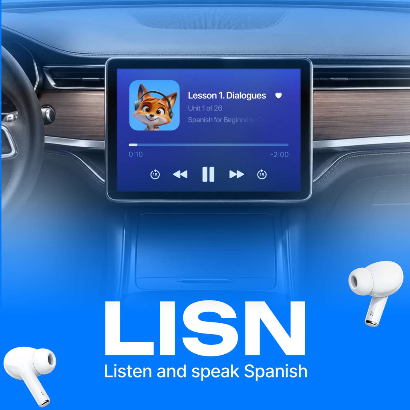 Learn Spanish with Lisn: Spanish Lessons from Beginner to Advanced podcast artwork