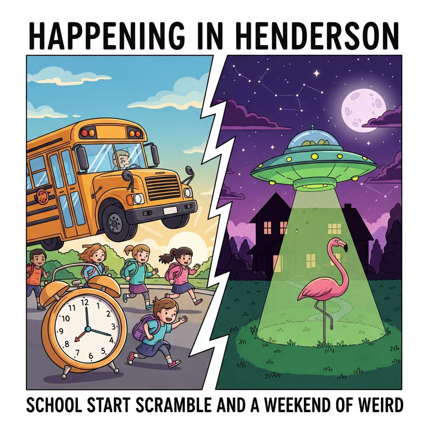 Happening in Henderson: School Start Scramble and a Weekend of Weird episode artwork