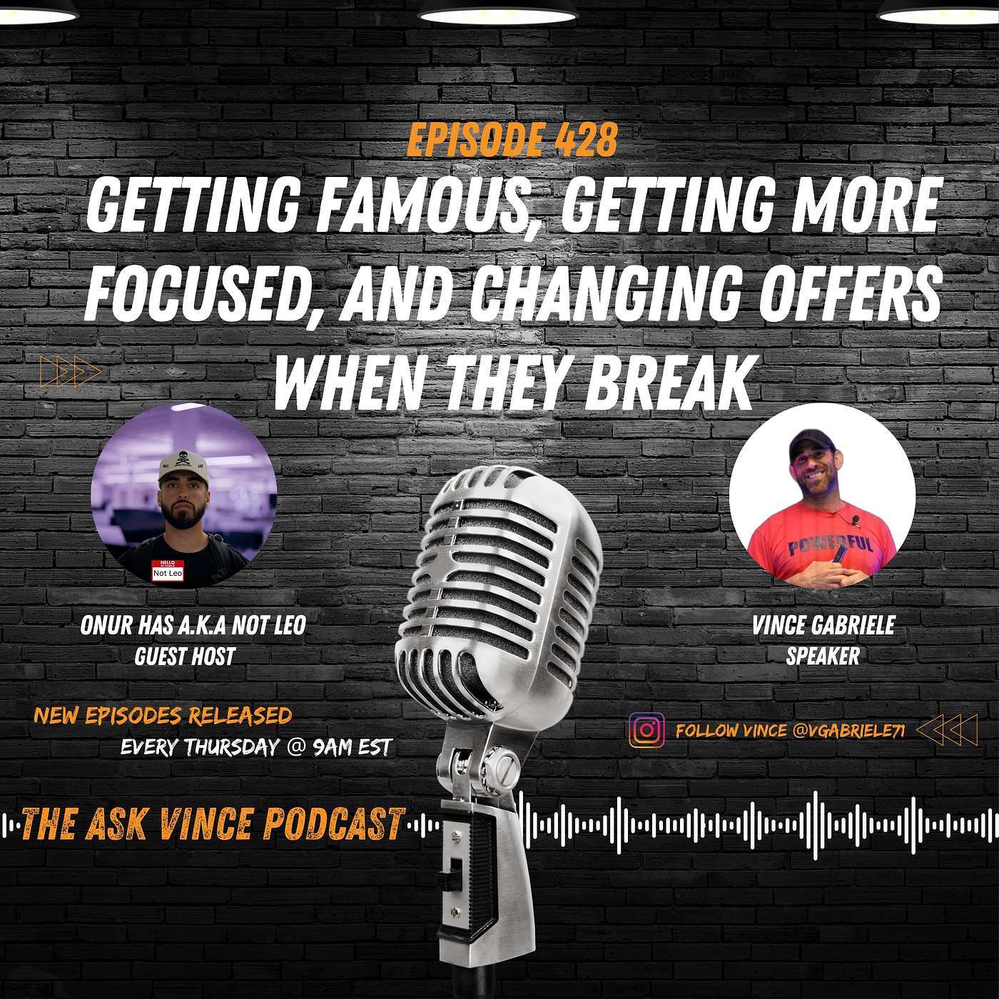 Getting Famous, Getting More Focused, and Changing Offers When They Break