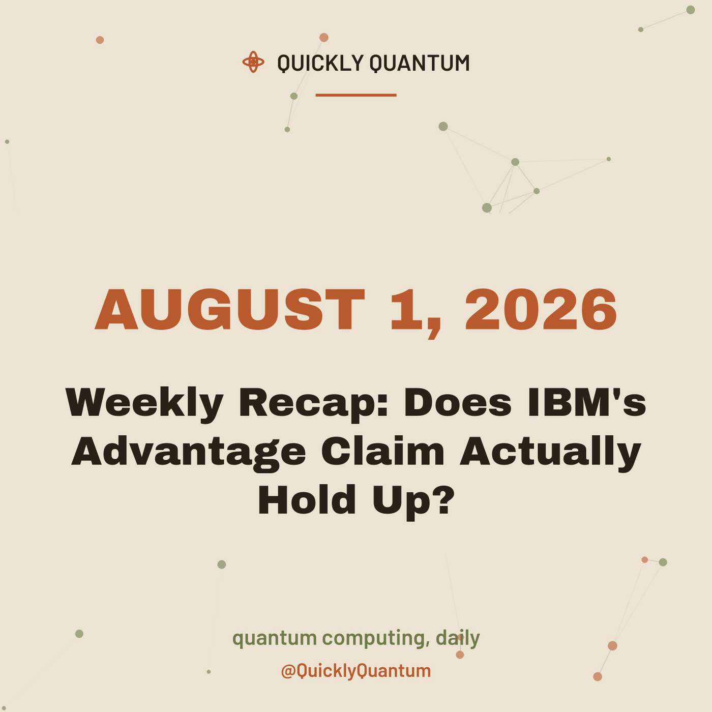 August 1, 2026 — Weekly Recap: Does IBM's Advantage Claim Actually Hold Up? episode artwork