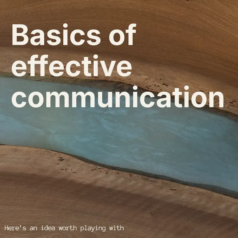 An introduction to the basics of effective communication