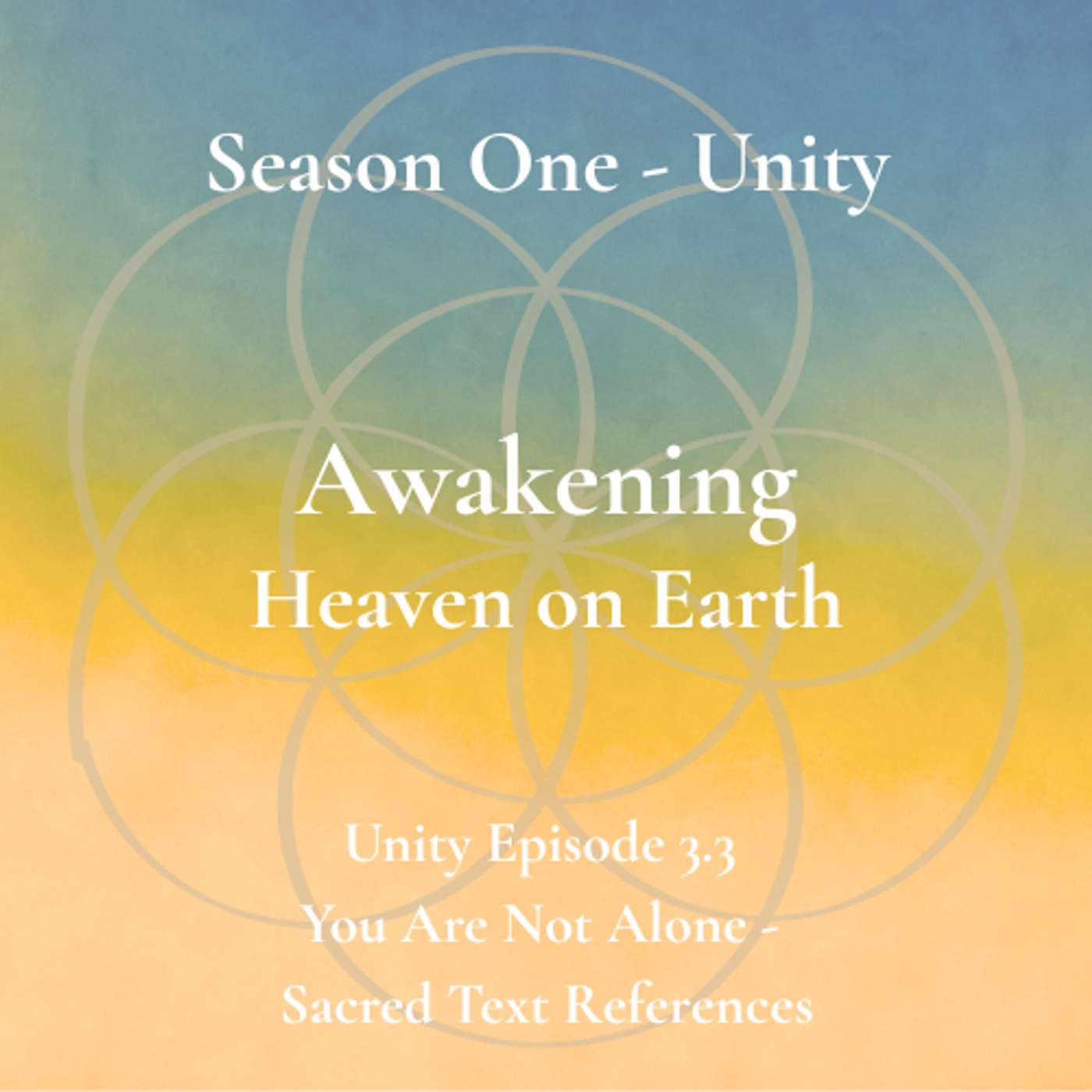 Unity Episode 3.3 - You Are Not Alone - Sacred Text References episode artwork