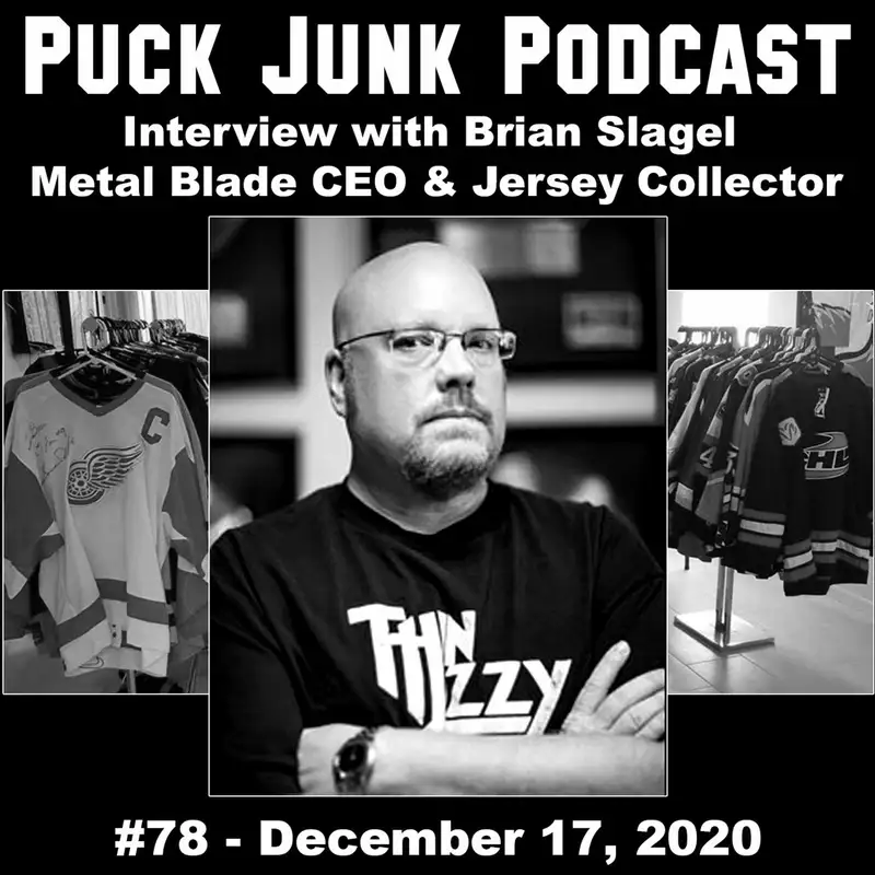 Brian Slagel, CEO of Metal Blade Records & Hockey Jersey Collector