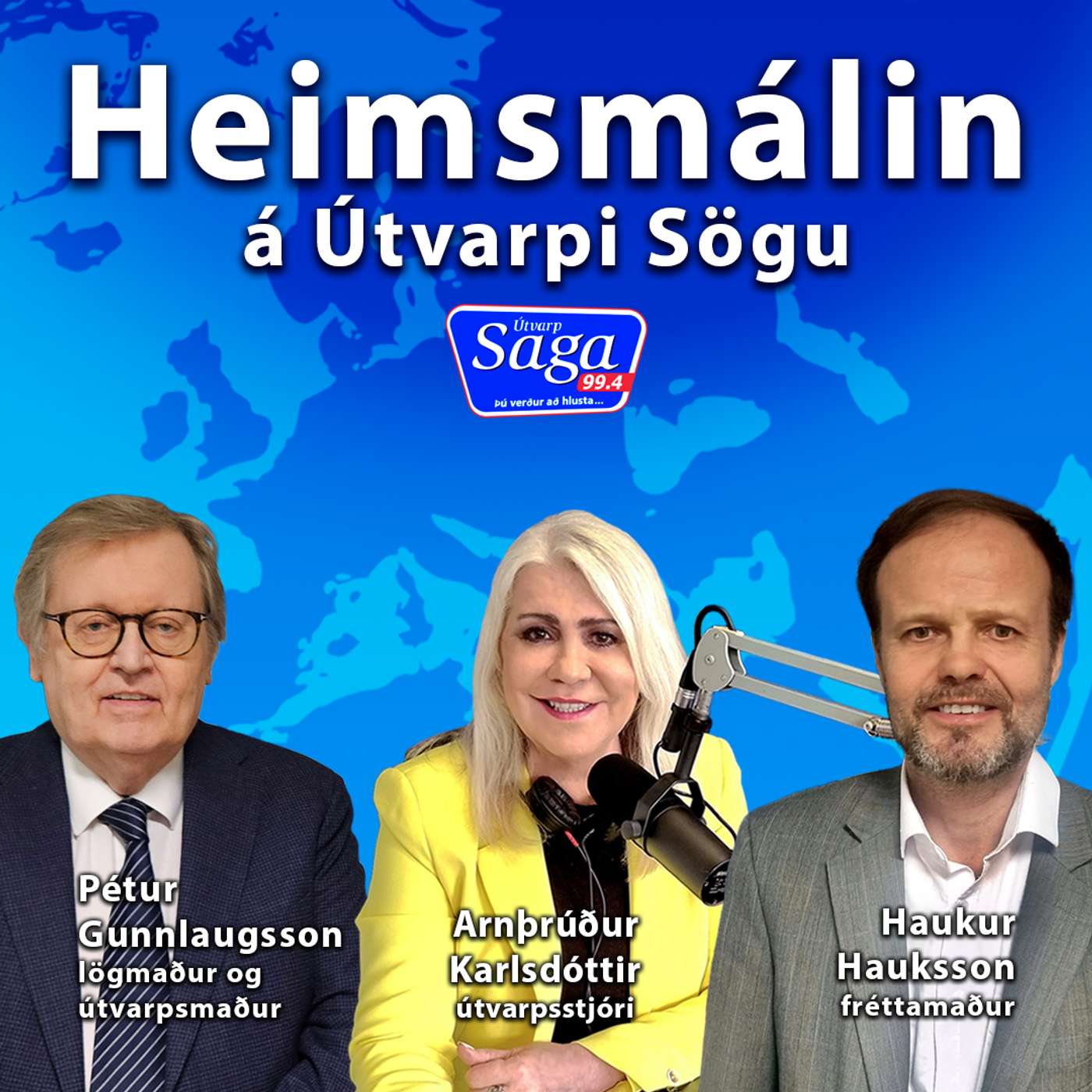 Arnþrúður Karlsdóttir, Haukur Hauksson og Pétur Gunnlaugsson kappræður Biden og Trump í USA episode artwork