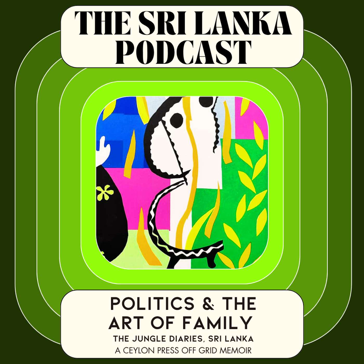 Politics – and The Art of Family: The Jungle Diaries, Sri Lanka. A Ceylon Press Off Grid Memoir episode artwork