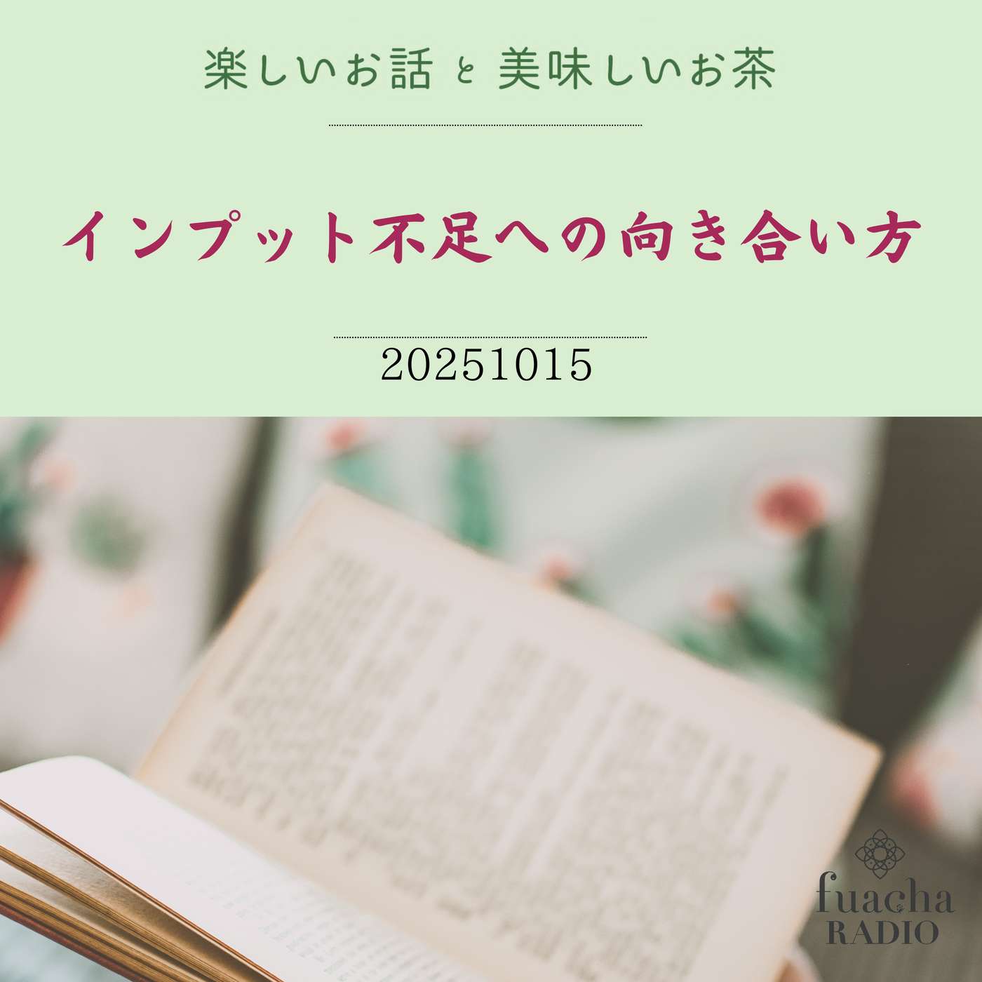 #38 インプット不足への向き合い方