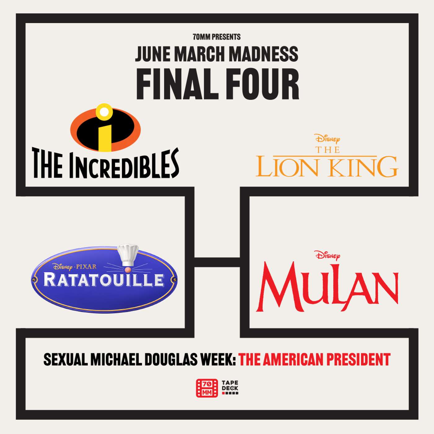 70mm presents... JUNE MARCH MADNESS episode artwork
