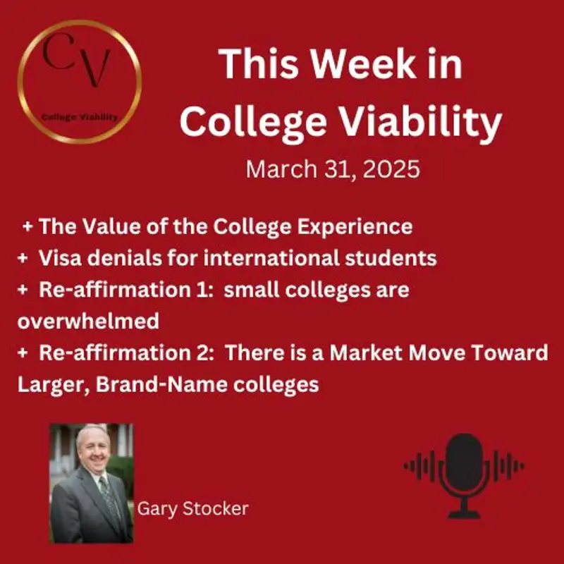 This Week In College Viability (TWICV) For March 31, 2025