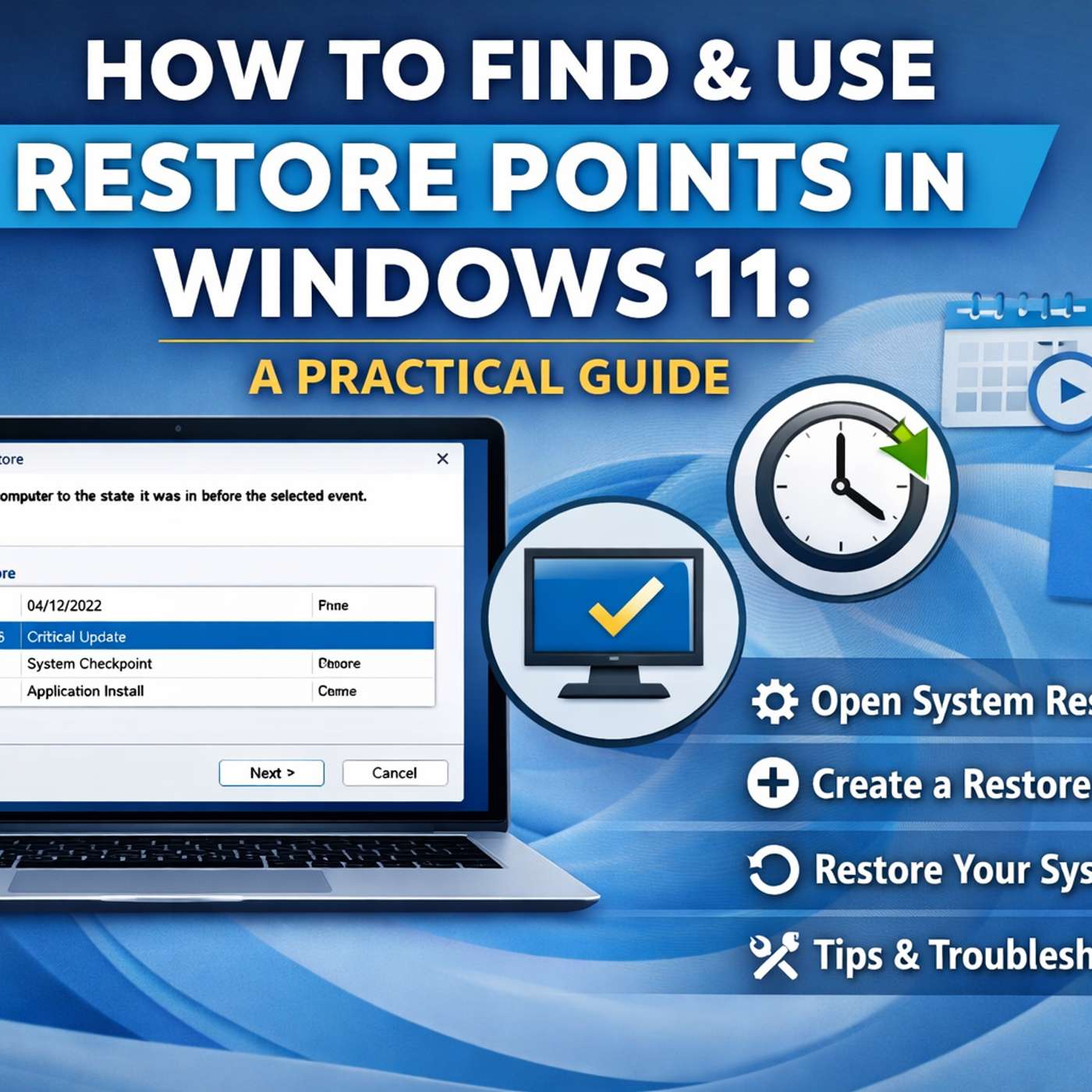 How to Find and Use Restore Points in Windows 11