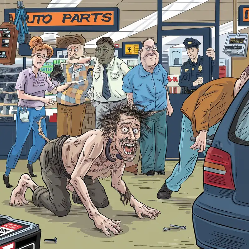 #0153 - Meth-Fueled Dog Impersonator Ruins Auto Parts Shopping Experience - 02/11/2025