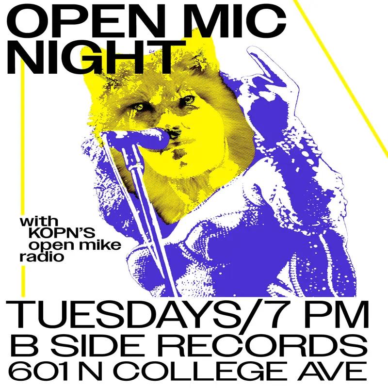 Inaugural Open Mic at B-Side Records