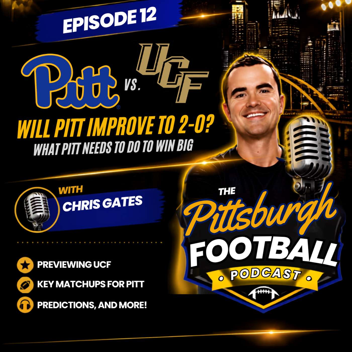 12. Pitt-UCF Preview: Can the Panthers Prove Week 1 Was for Real? episode artwork