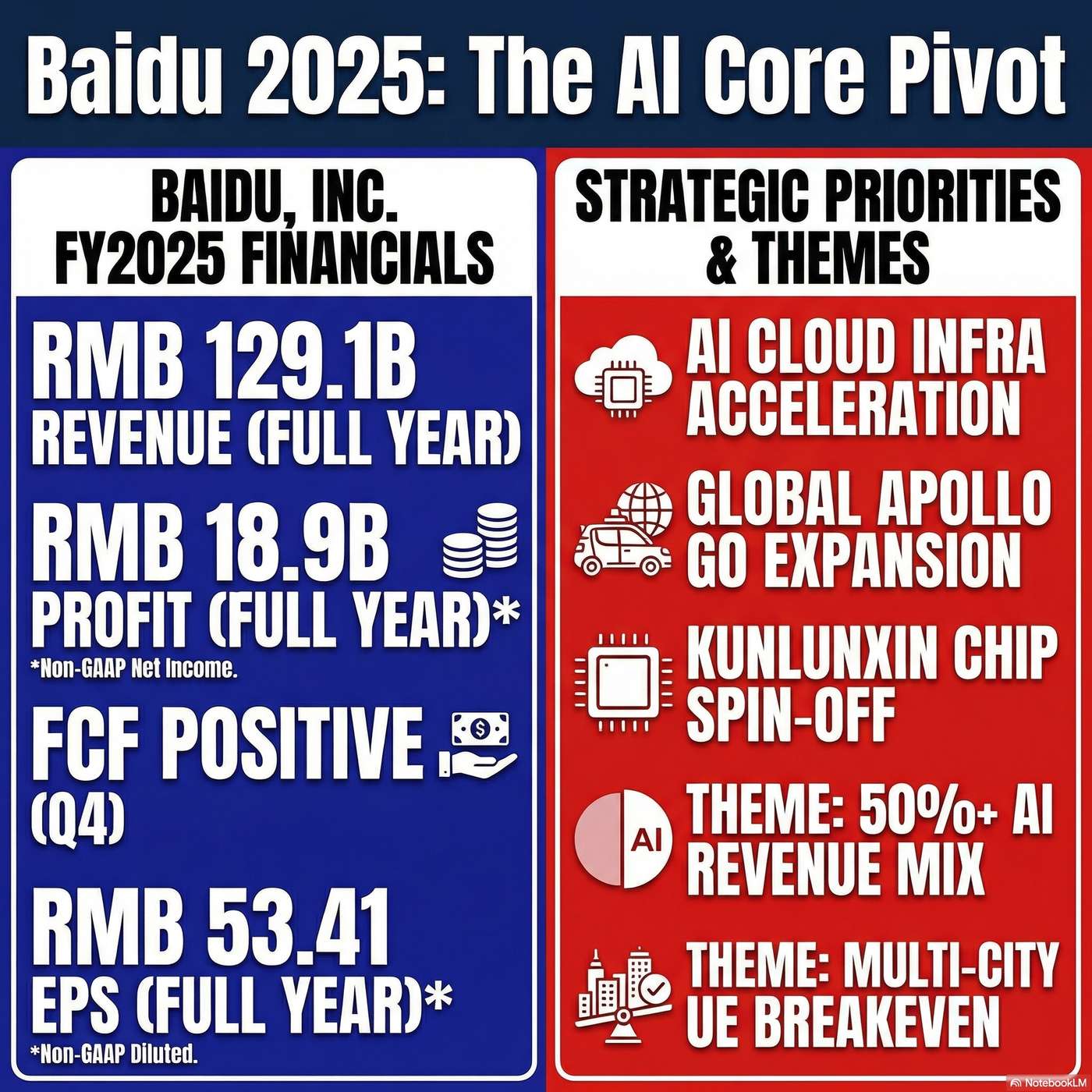 Baidu, Inc. (BIDU) Announced Q4 2025 Earnings on February 26, 2026, Reporting "Total revenues in Q4 were RMB 32.7 billion". artwork