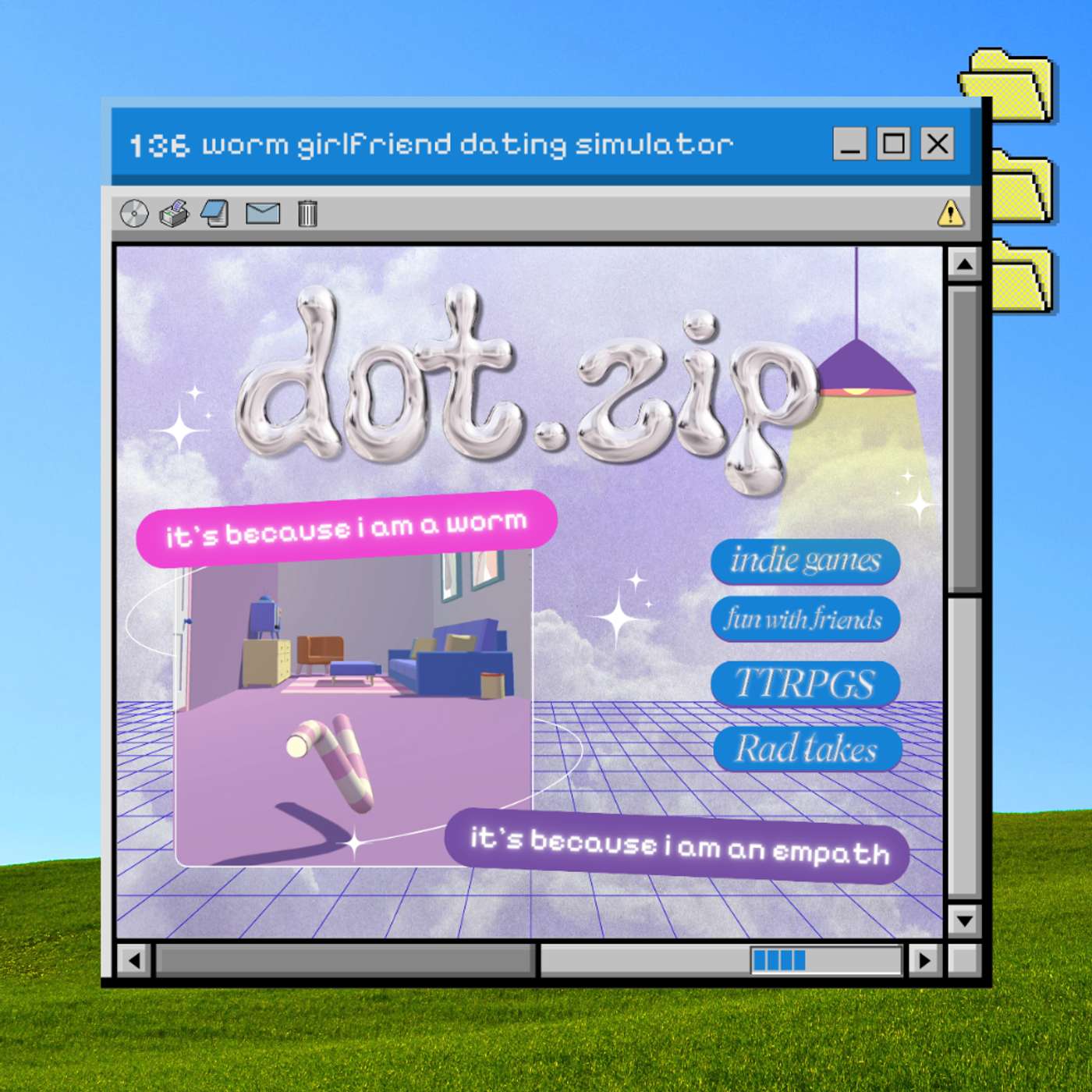 Emerging from the Loam in worm girlfriend dating simulator w/ Robin Bea