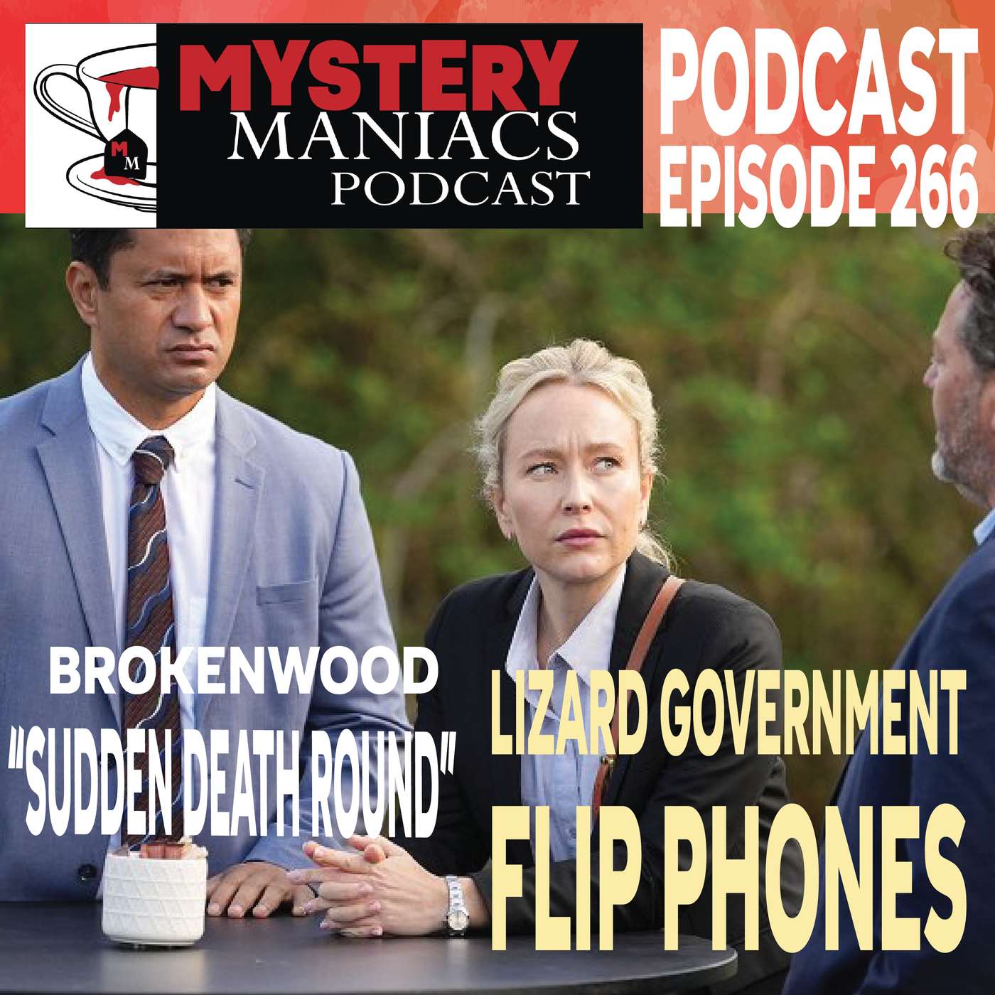 Play Lizard Government Flip Phones | The Brokenwood Mysteries | Sudden Death Round| Mystery Maniacs Podcast EP266
