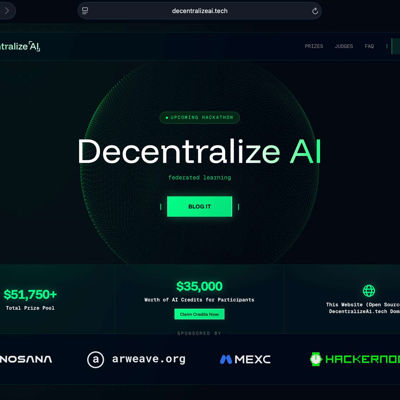 Decentralize AI Tech Contest: Winner Gets the Website!