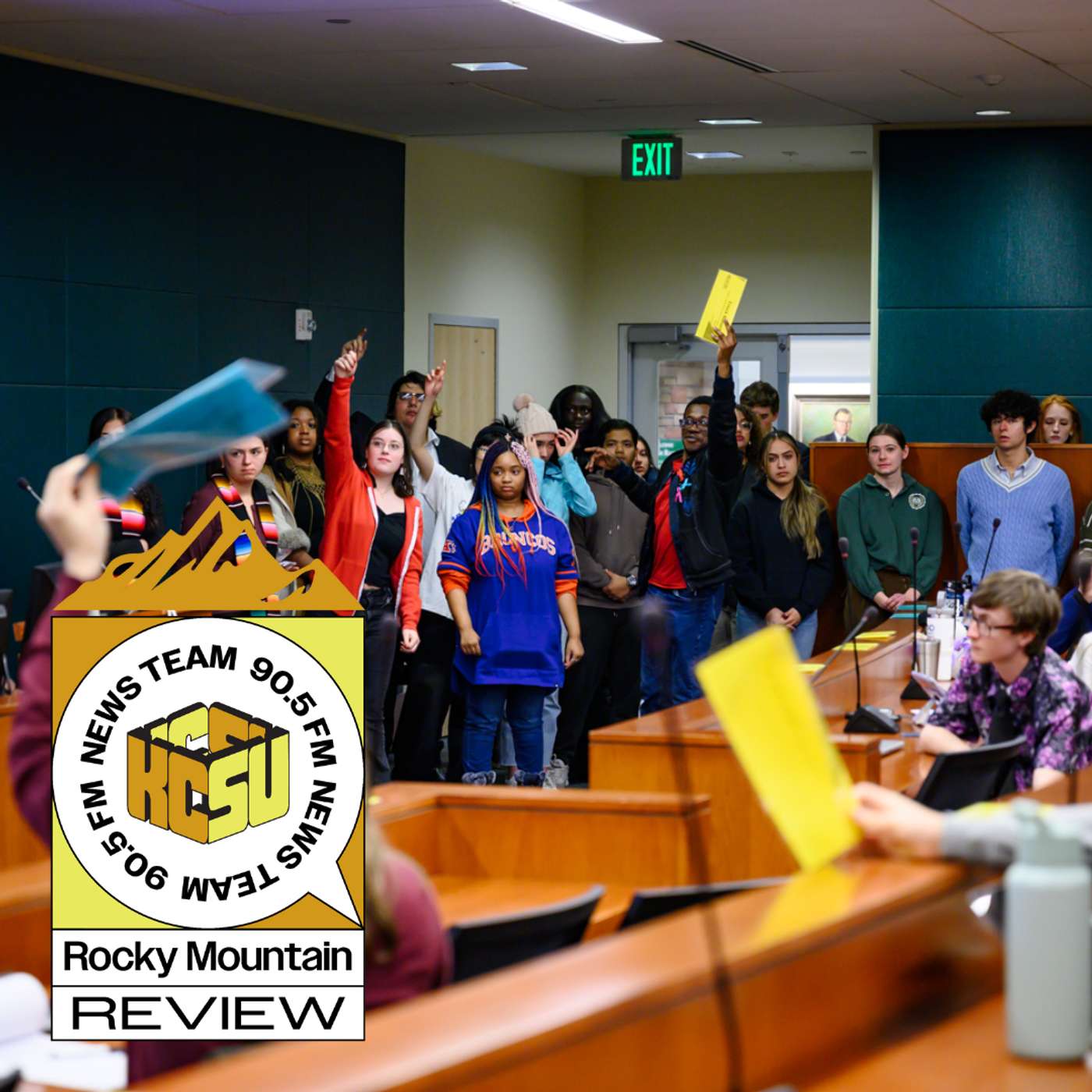 CSU faculty frustrated with new federal policies, Patrol vehicle stolen in Fort Collins with suspect shot, Boulder protests over NOAA lay offs episode artwork
