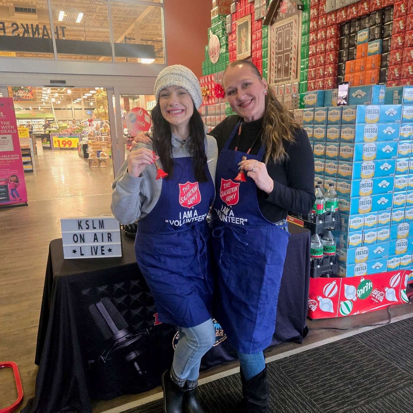 Amanda and Jen LIVE  with Salvation Army Red Kettle Campaign -  December 13th, 2024