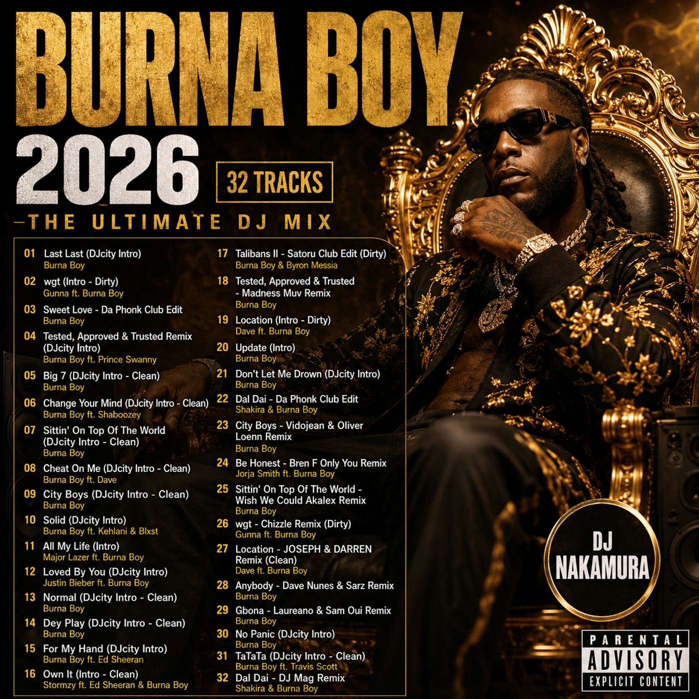 BURNA BOY 2026/DJ NAKAMURA episode artwork